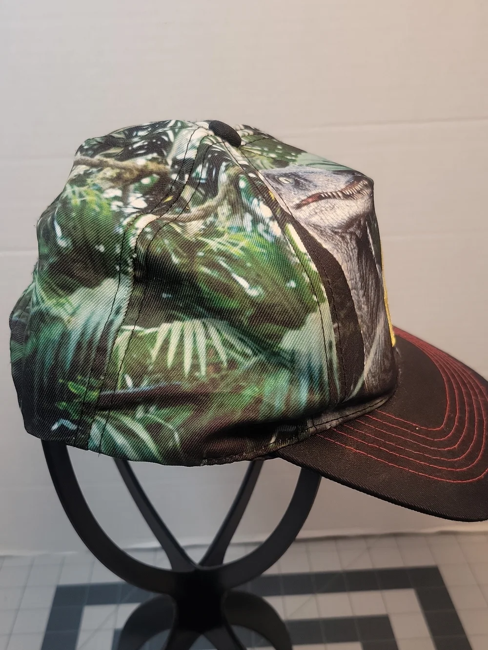 Jurassic Park Dinosaur Graphic Snapback Hat OS
